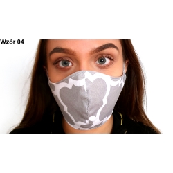 Profilowana bawełniana maseczka rozmiar damski